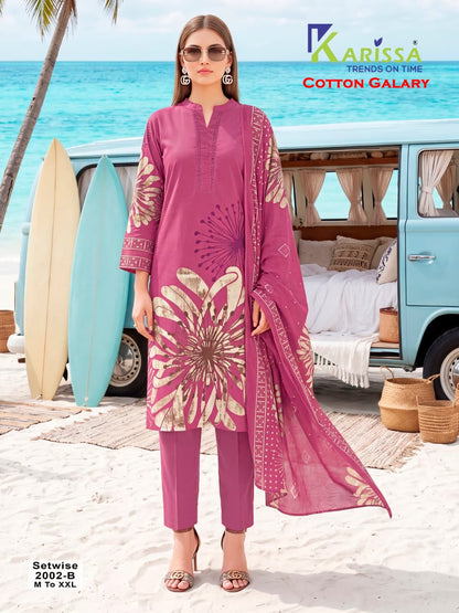 Cotton Galary Karissa Readymade Pant Style Suits Exporter India