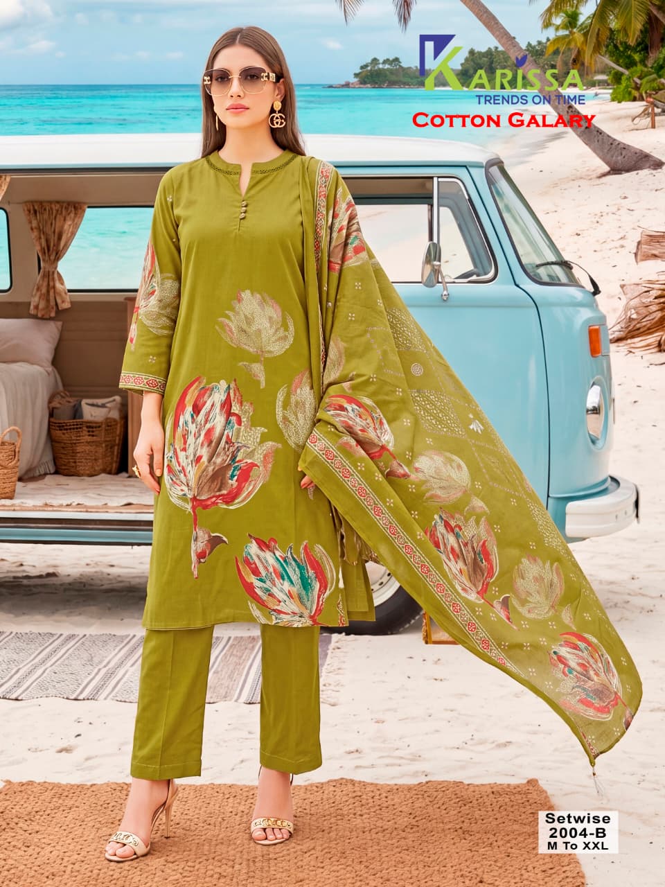 Cotton Galary Karissa Readymade Pant Style Suits Exporter India