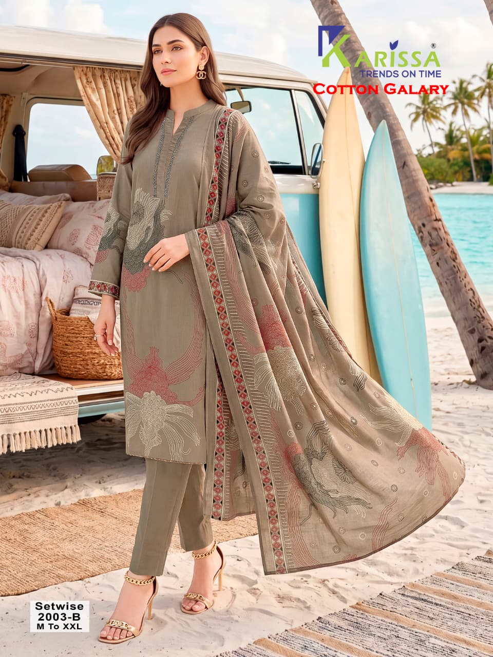 Cotton Galary Karissa Readymade Pant Style Suits Exporter India