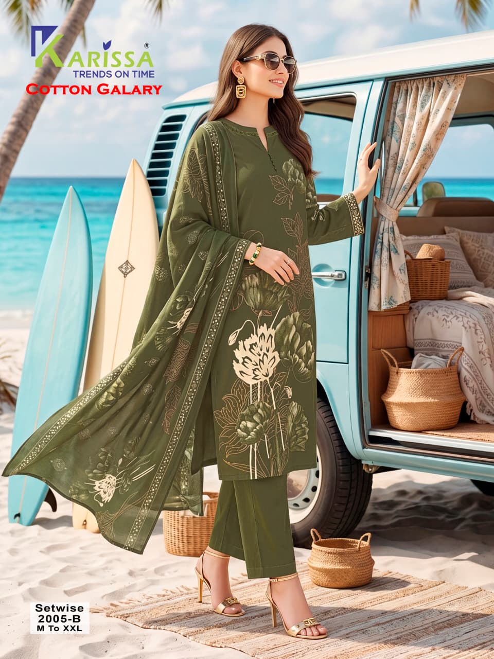 Cotton Galary Karissa Readymade Pant Style Suits Exporter India