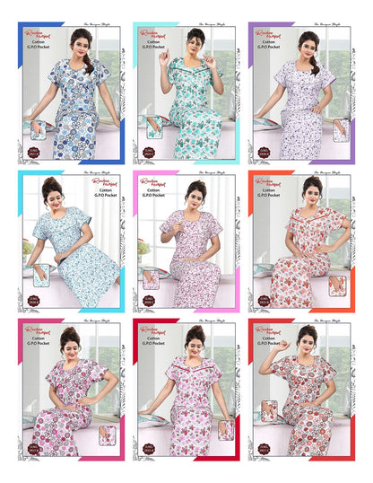 Cotton Gpo 1809 Ruchee Fashion Night Gowns Wholesale Rate