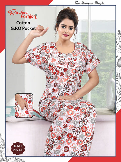 Cotton Gpo 1809 Ruchee Fashion Night Gowns Wholesale Rate