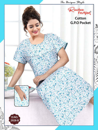 Cotton Gpo 1809 Ruchee Fashion Night Gowns Wholesale Rate