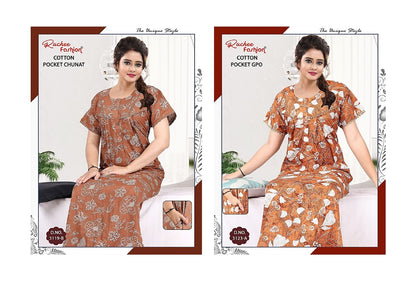 Cotton Gpo Ruchee Fashion Night Gowns Wholesaler India