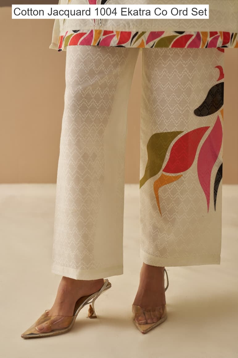 Cotton Jacquard 1004 Ekatra Co Ord Set Wholesale