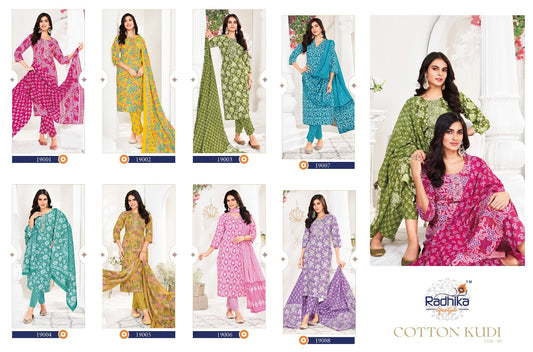 Cotton Kudi Vol 19 Radhika Lifestyle Readymade Pant Style Suits Wholesale