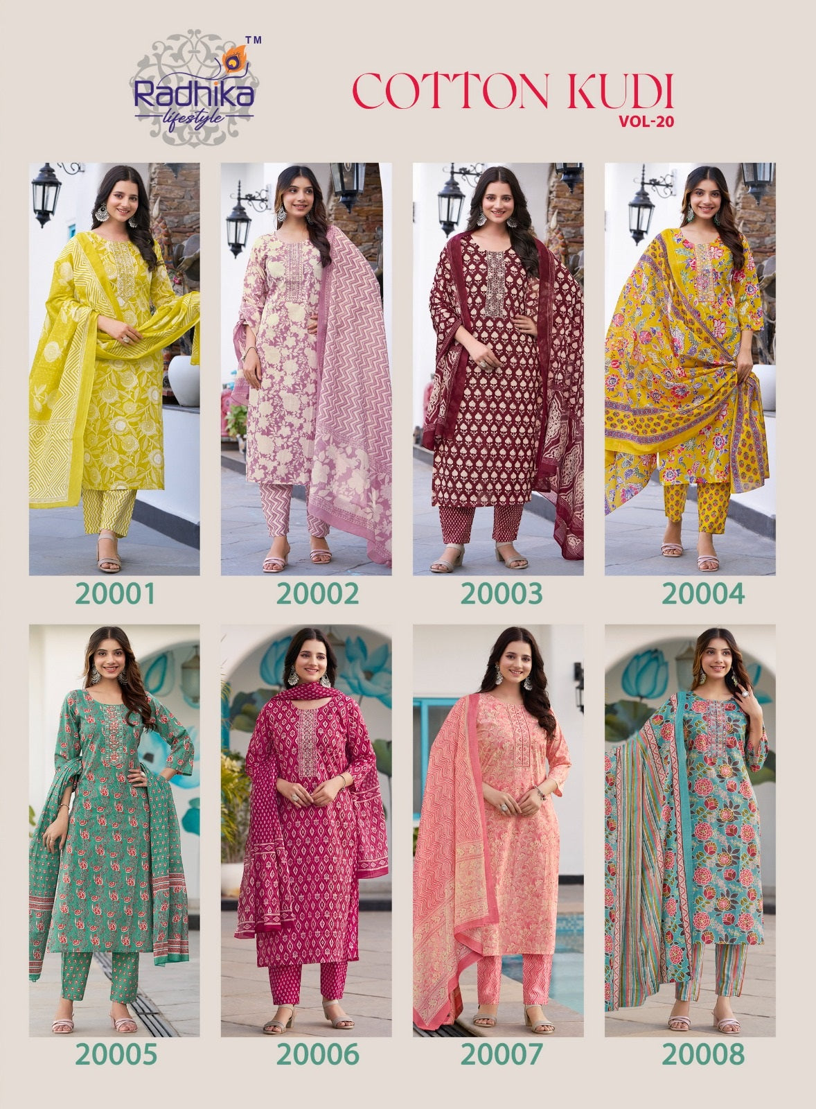 Cotton Kudi Vol 20 Radhika Lifestyle Readymade Pant Style Suits Wholesale