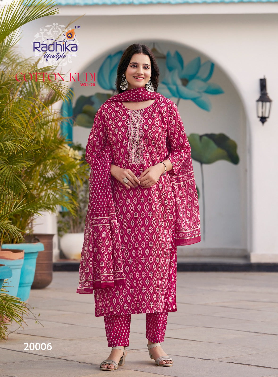 Cotton Kudi Vol 20 Radhika Lifestyle Readymade Pant Style Suits Wholesale