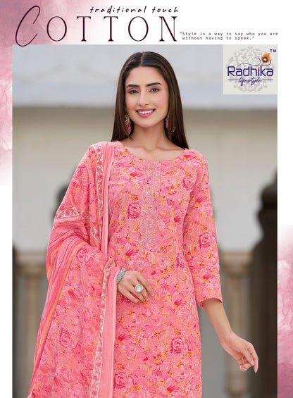 Cotton Kudi Vol 21 Radhika Lifestyle Readymade Pant Style Suits Supplier Ahmedabad