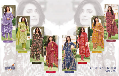 Cotton Kudi Vol 30 Radhika Lifestyle Readymade Pant Style Suits Wholesaler Gujarat