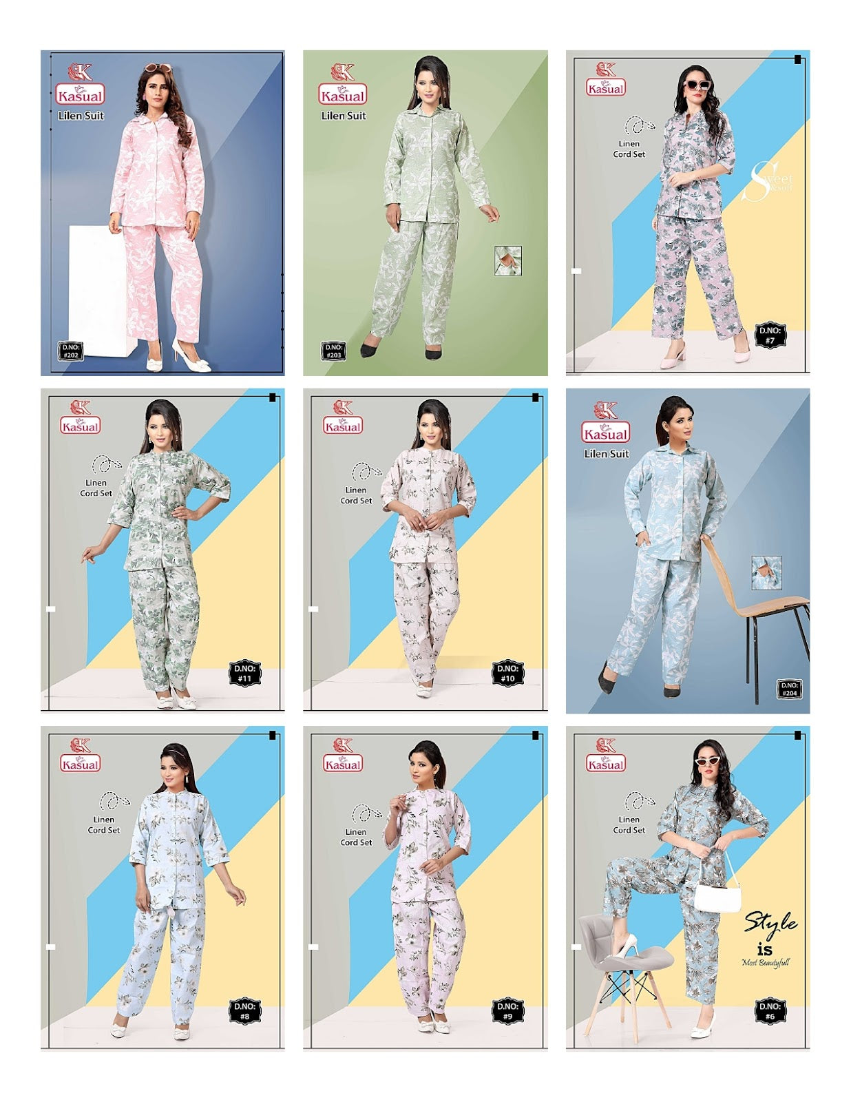 Cotton Linen Kasual Co Ord Set Supplier Ahmedabad