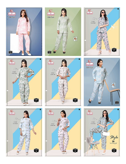 Cotton Linen Kasual Co Ord Set Supplier Ahmedabad