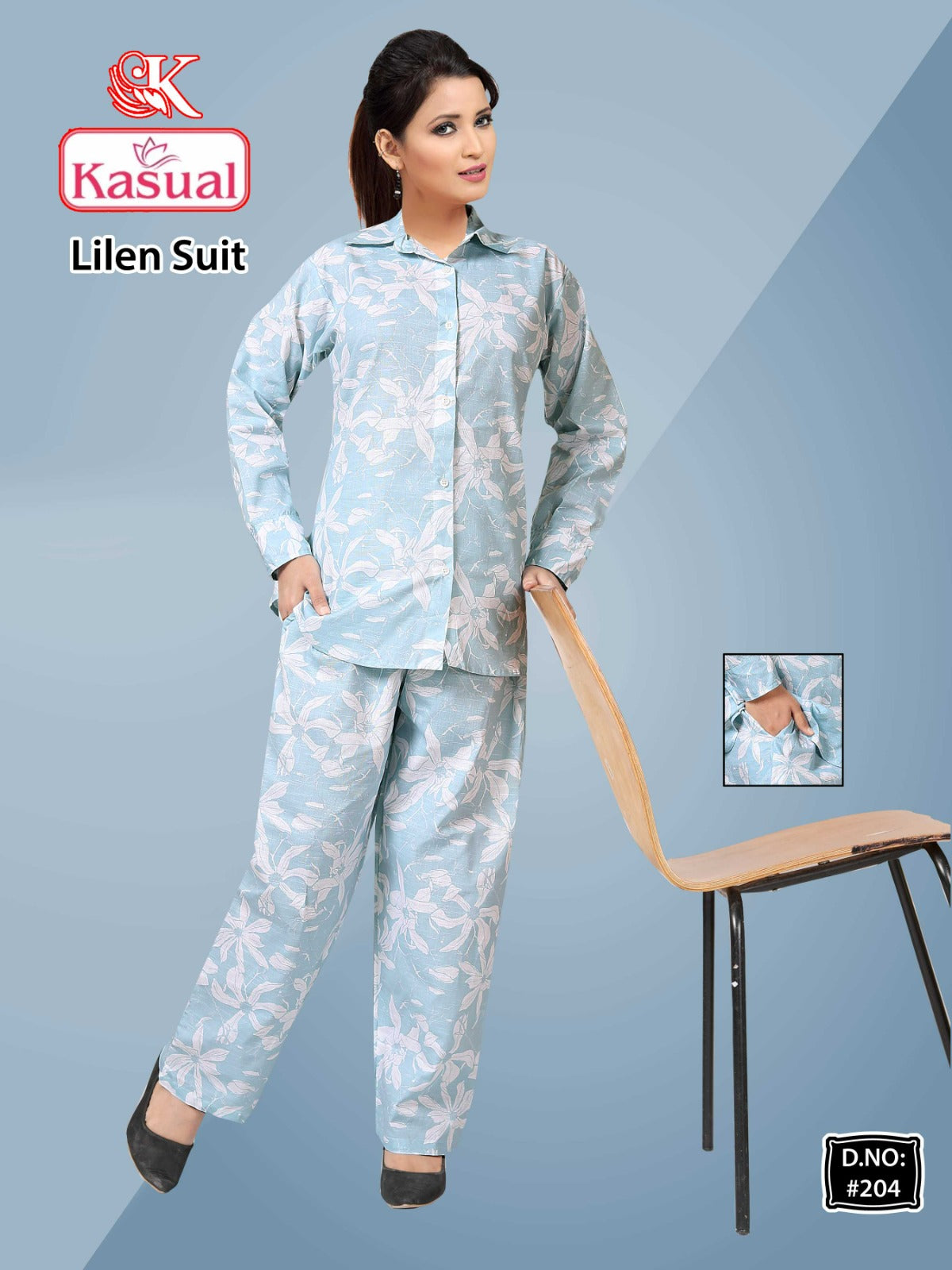 Cotton Linen Kasual Co Ord Set Supplier Ahmedabad