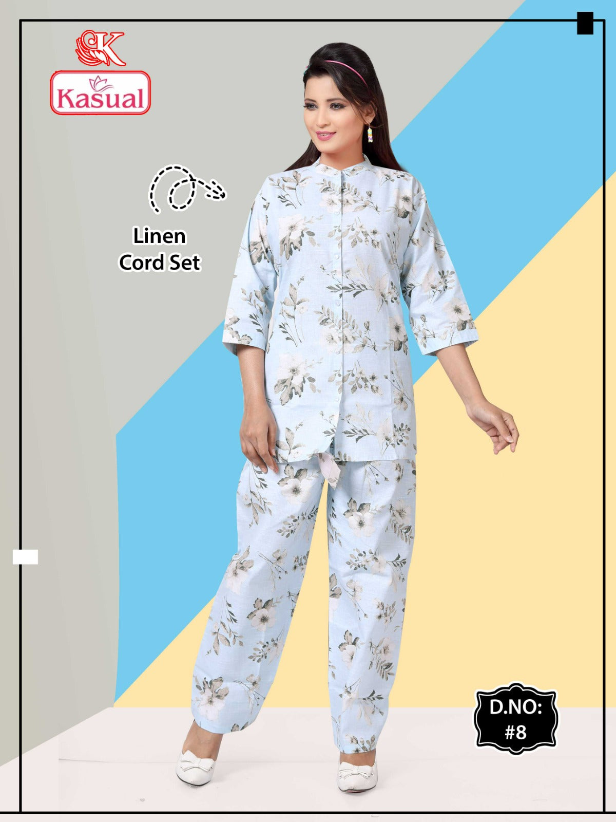 Cotton Linen Kasual Co Ord Set Supplier Ahmedabad