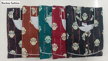 Cotton Megya 0905 Ruchee Fashion Megya Night Gowns Manufacturer Gujarat