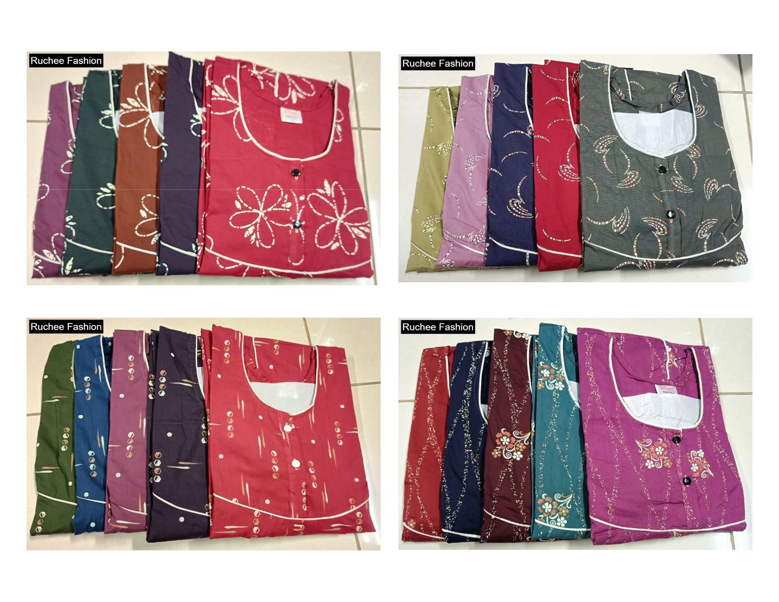 Cotton Megya 2Xl Ruchee Fashion Night Gowns Wholesaler Gujarat