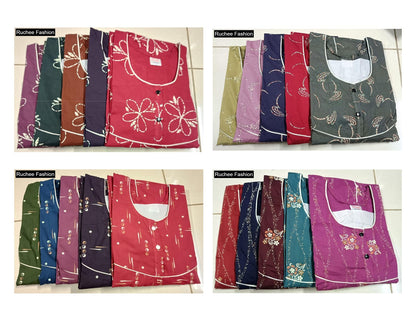 Cotton Megya 2Xl Ruchee Fashion Night Gowns Wholesaler Gujarat