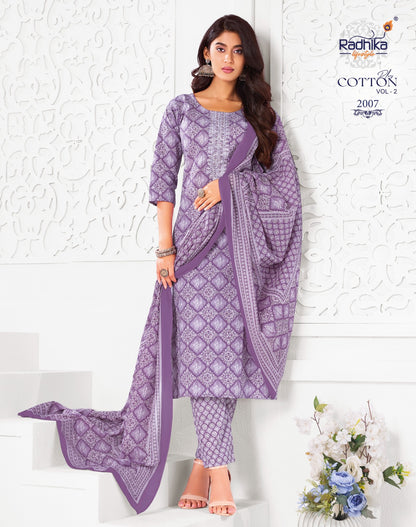 Cotton Plus Vol 2 Radhika Lifestyle Readymade Pant Style Suits Supplier Ahmedabad