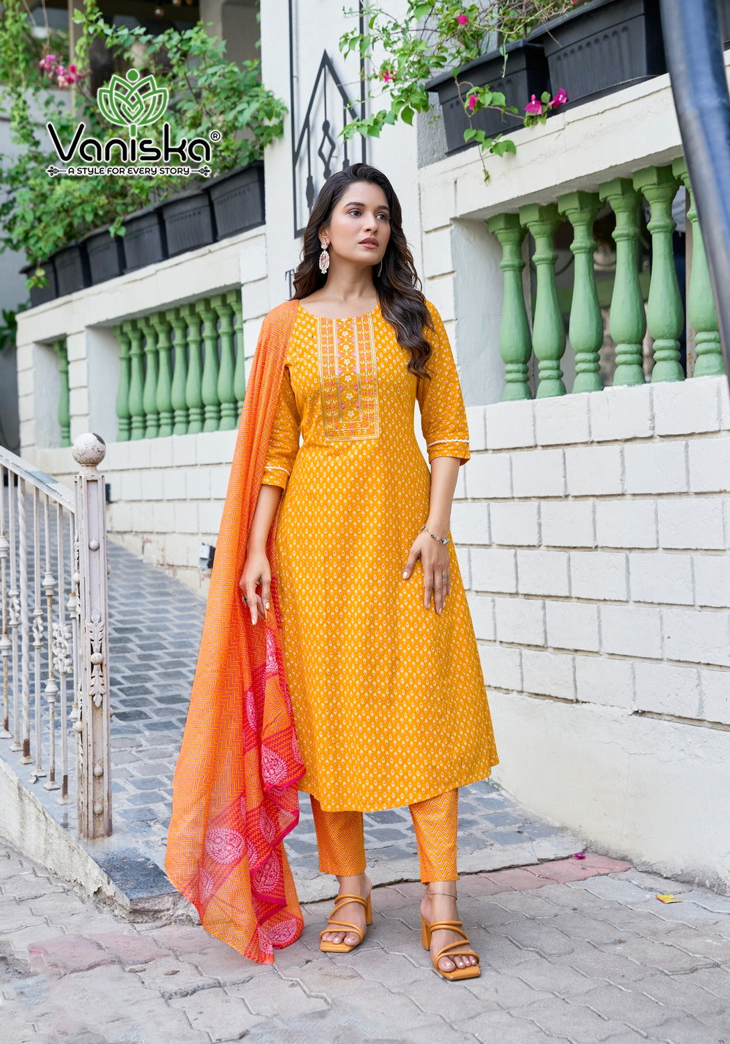 Cotton Plus Vol 2 Vaniska Cotton Readymade Anarkali Suits Exporter India