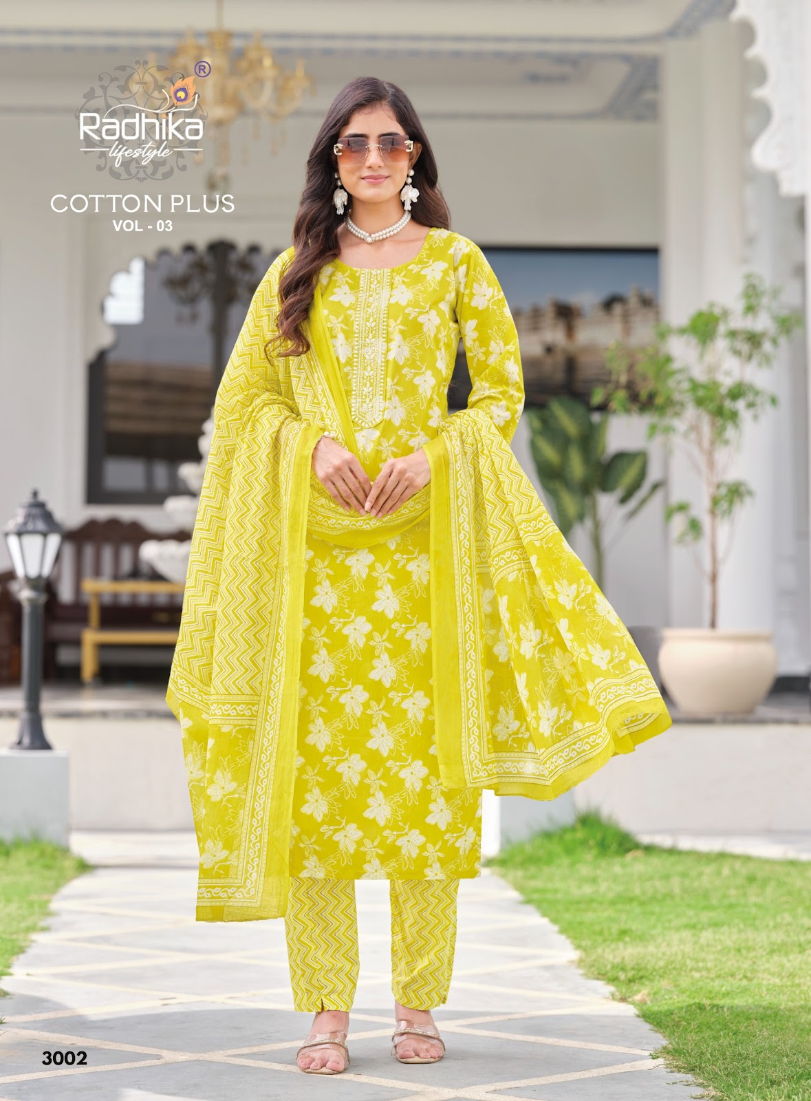 Cotton Plus Vol 3 Radhika Lifestyle Readymade Pant Style Suits Manufacturer India