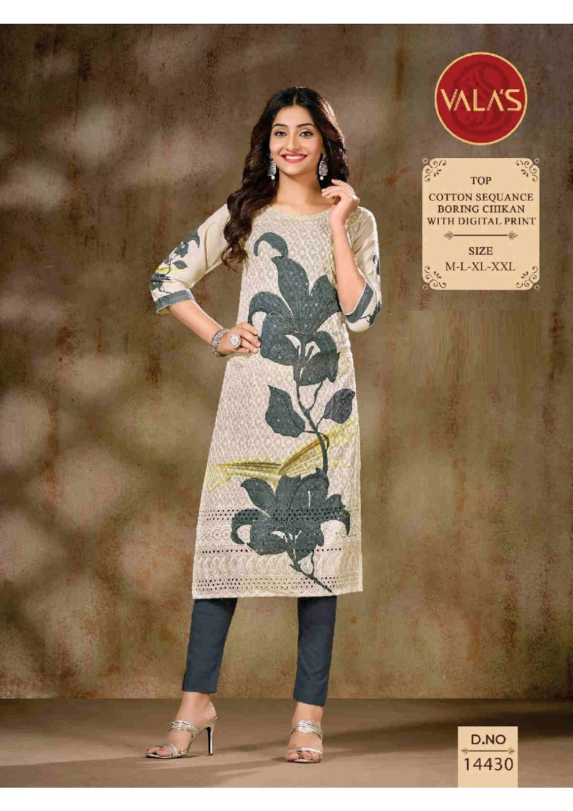 Cotton Sequence Valas Straight Cut Kurtis Exporter India