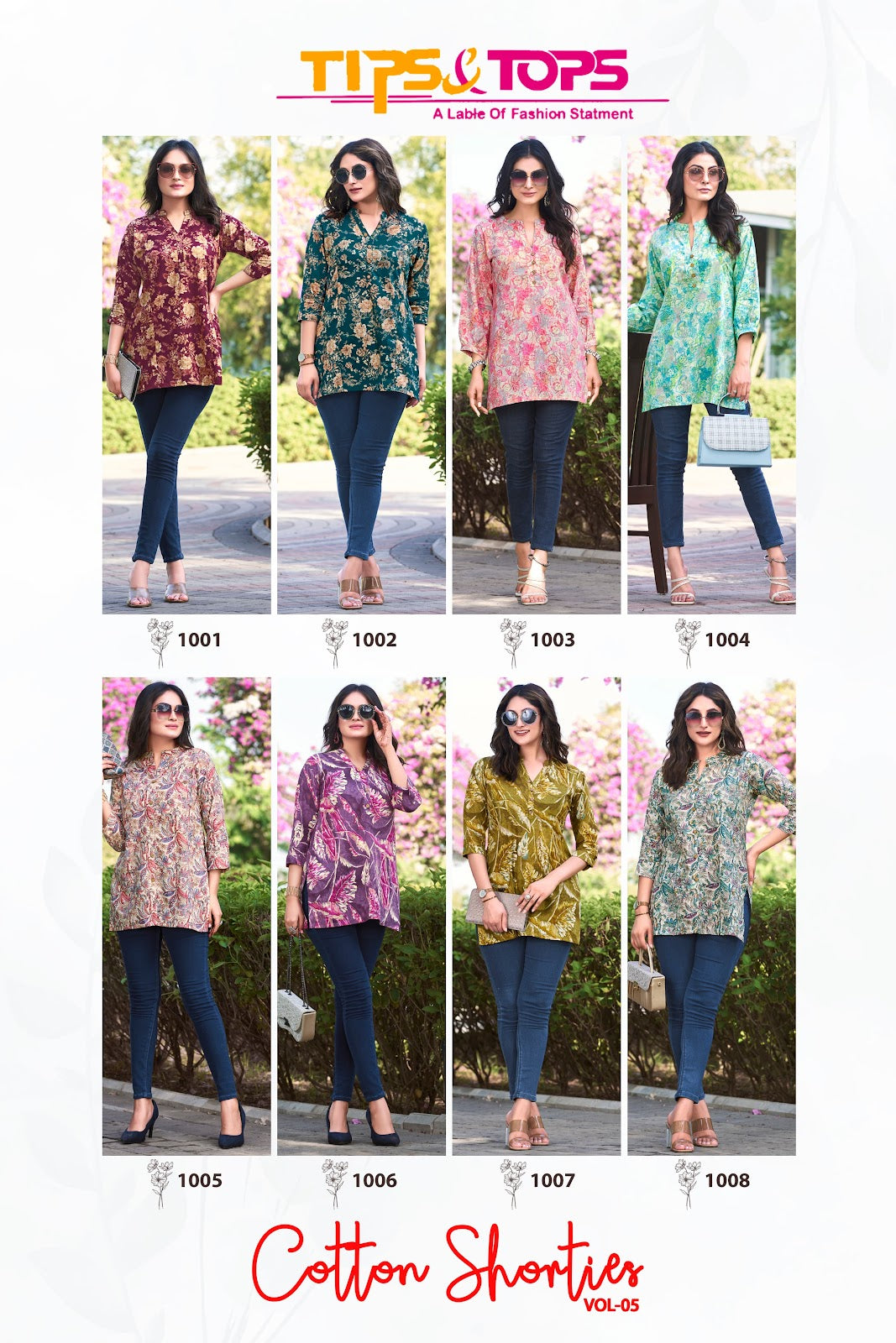 Cotton Shorties Vol 5 Tips Tops Premium Cotton Fancy Tops Wholesale Price