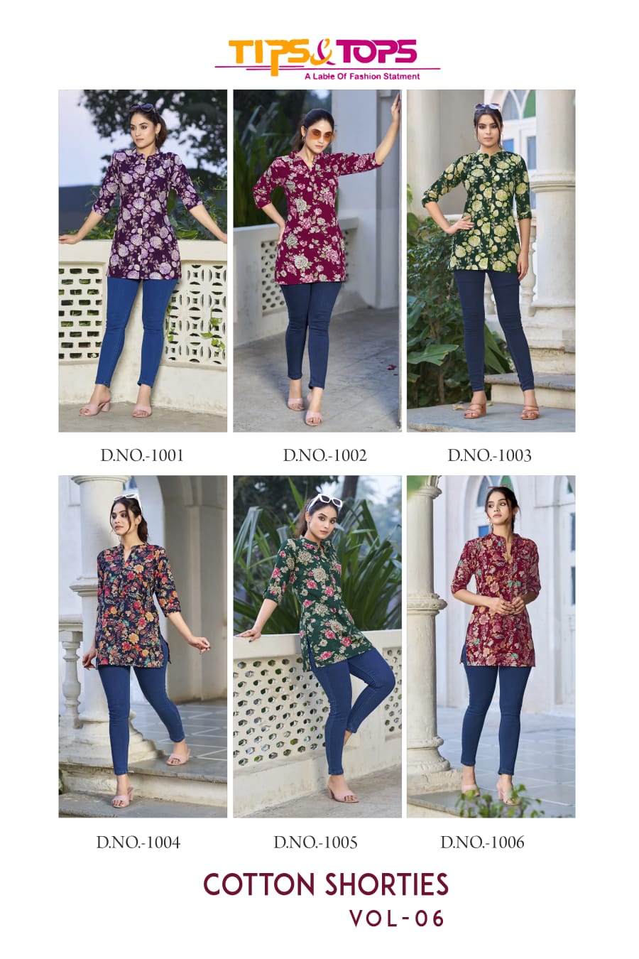 Cotton Shorties Vol 6 Tips Tops Cotton Short Kurtis Supplier Gujarat