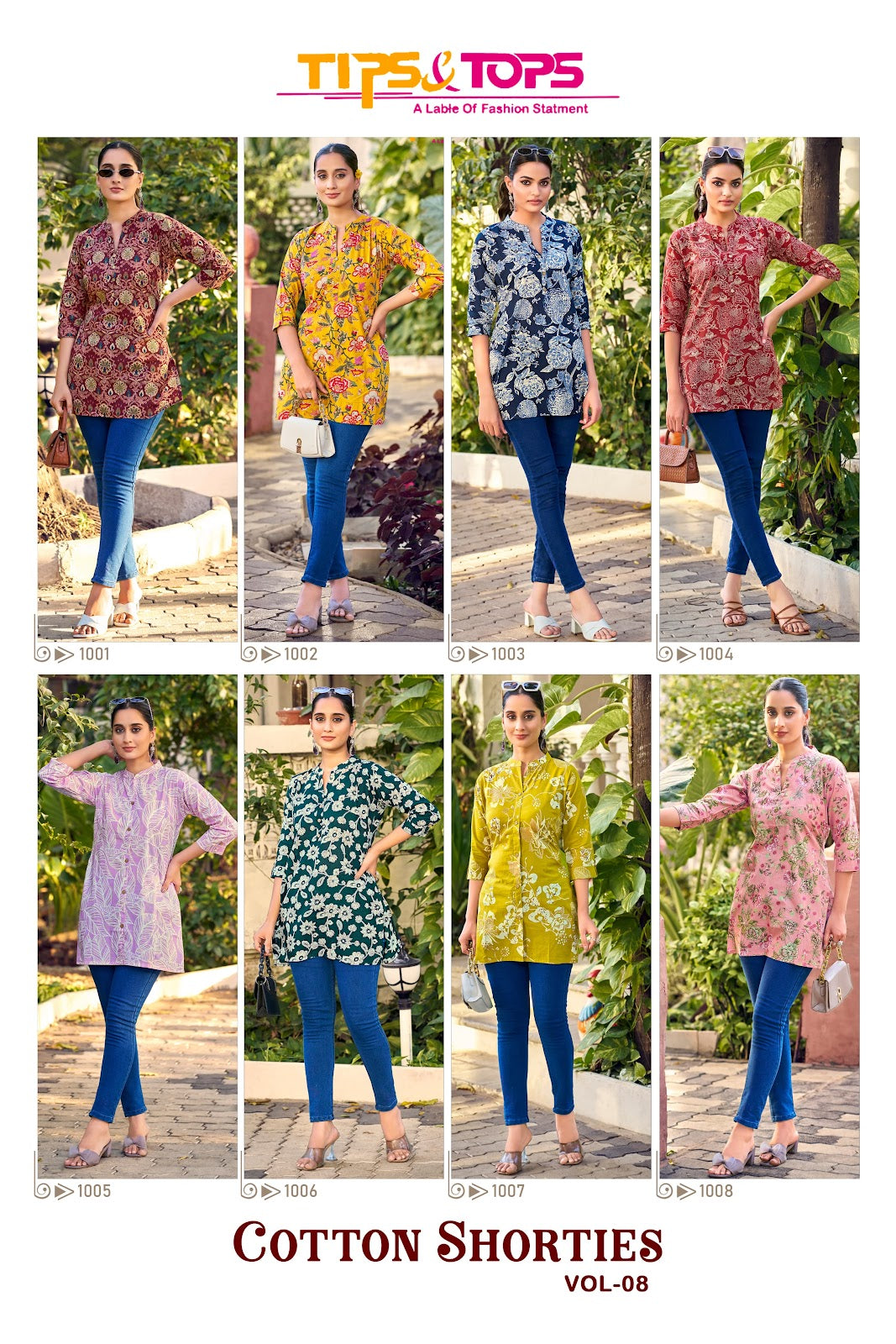 Cotton Shorties Vol 8 Tips Tops Short Kurtis Wholesale Price