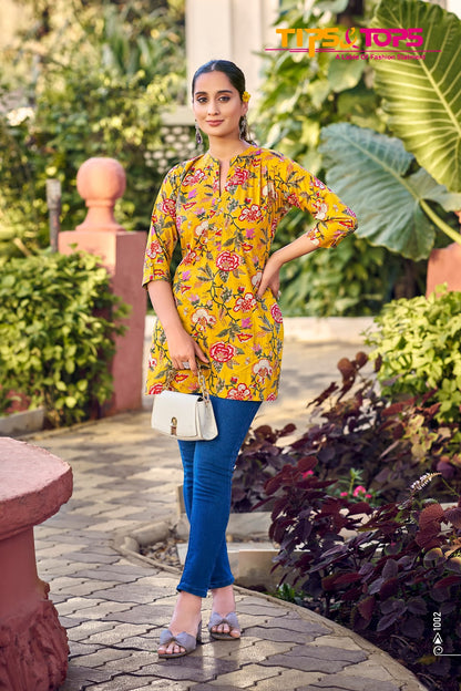 Cotton Shorties Vol 8 Tips Tops Short Kurtis Wholesale Price