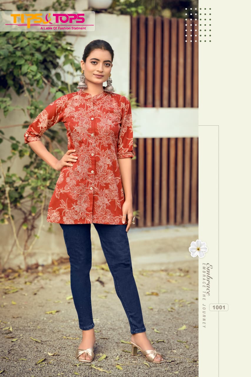 Cotton Shorties Vol 9 Tips Tops Cotton Short Kurtis Exporter