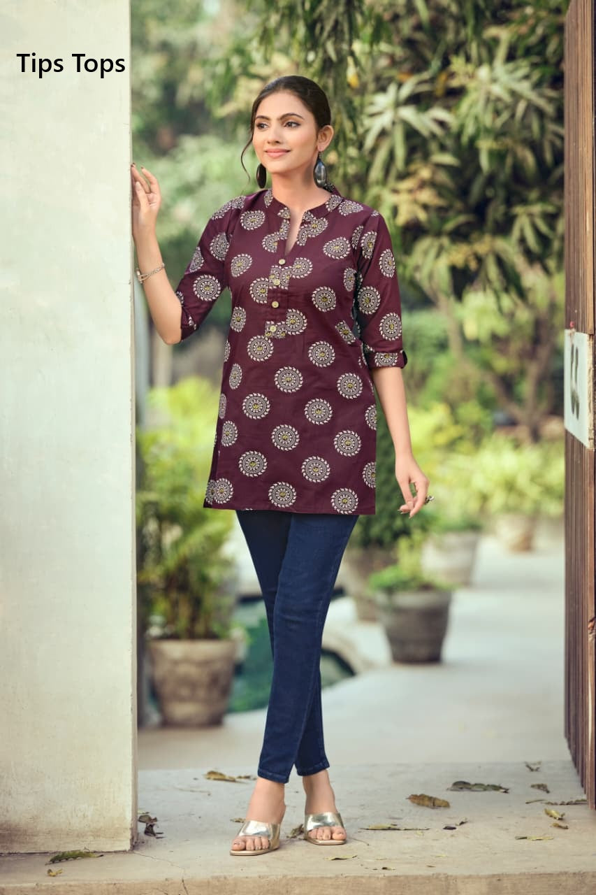 Cotton Shorties Vol 9 Tips Tops Cotton Short Kurtis Exporter