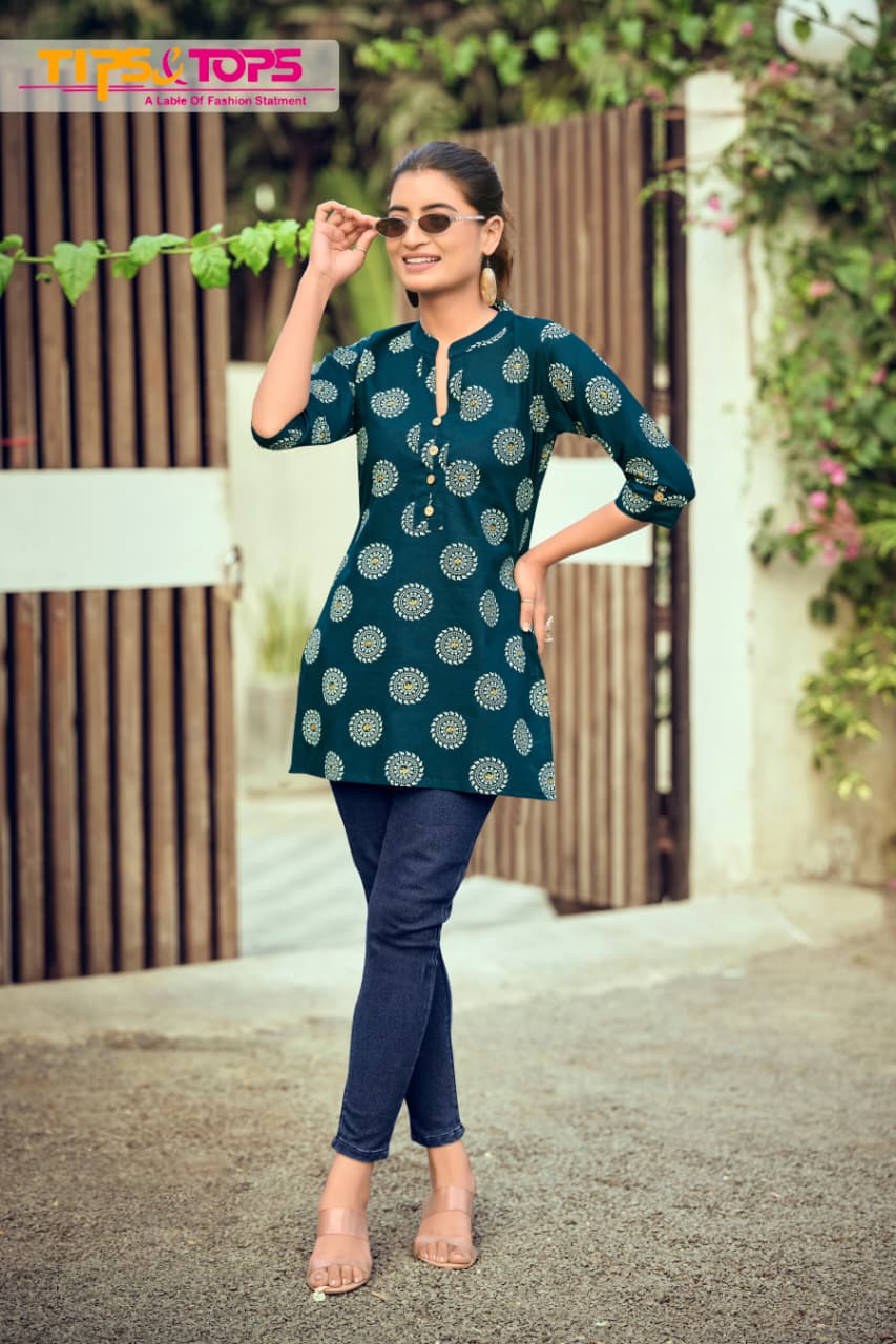 Cotton Shorties Vol 9 Tips Tops Cotton Short Kurtis Exporter
