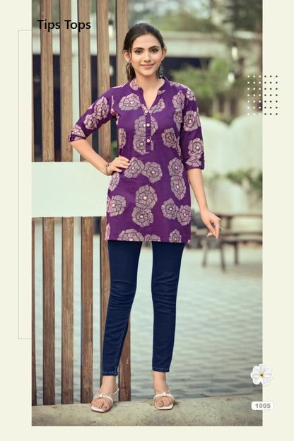 Cotton Shorties Vol 9 Tips Tops Cotton Short Kurtis Exporter