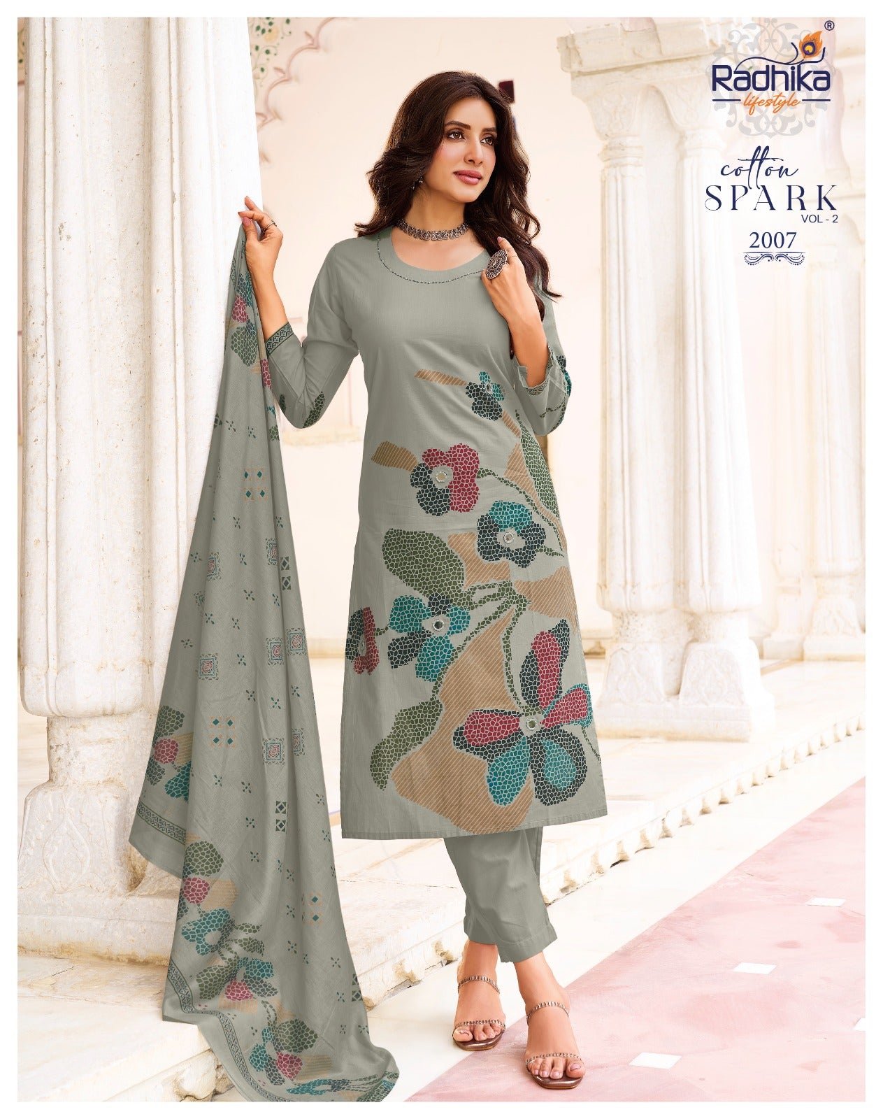 Cotton Spark Vol 2 Radhika Lifestyle Readymade Pant Style Suits Wholesale Price