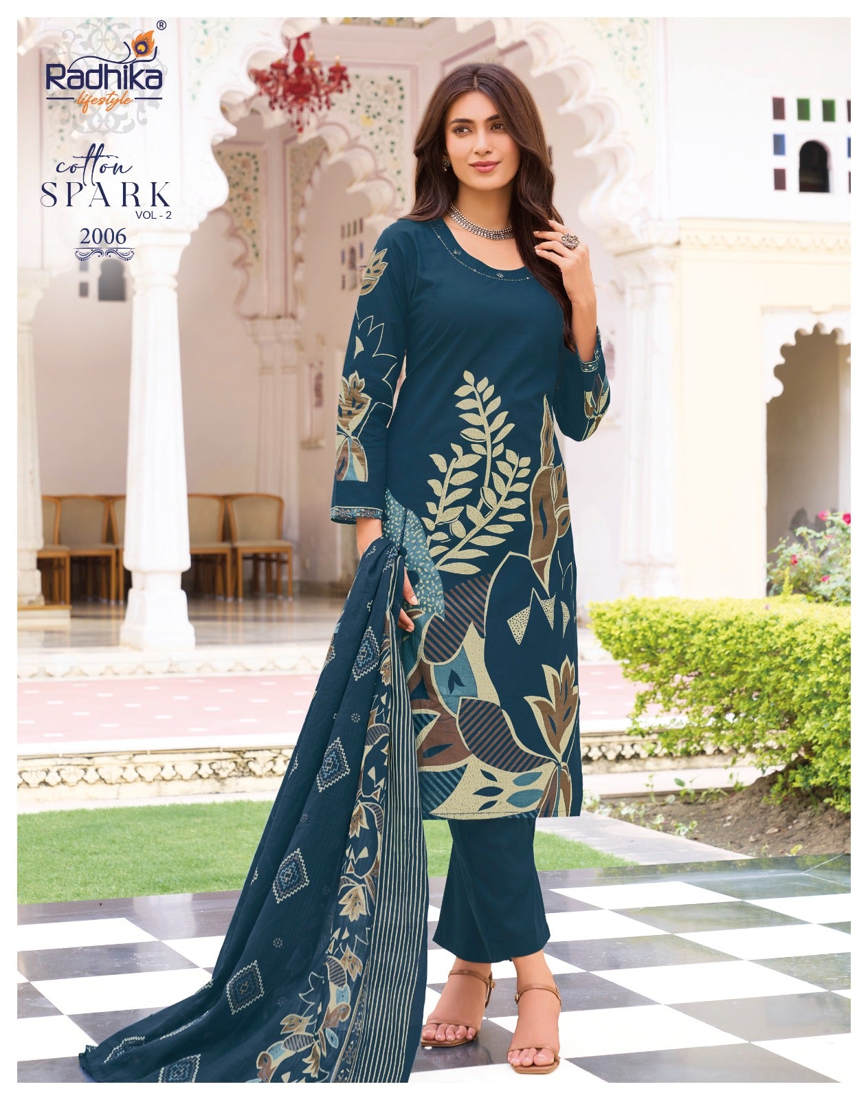 Cotton Spark Vol 2 Radhika Lifestyle Readymade Pant Style Suits Wholesale Price