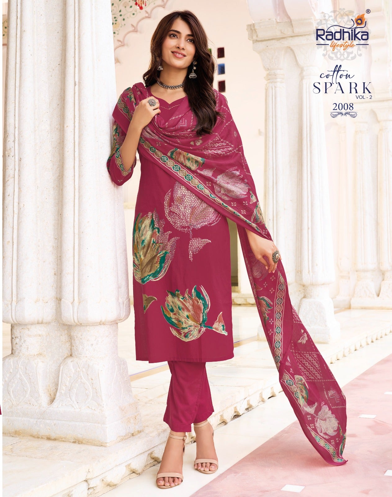 Cotton Spark Vol 2 Radhika Lifestyle Readymade Pant Style Suits Wholesale Price