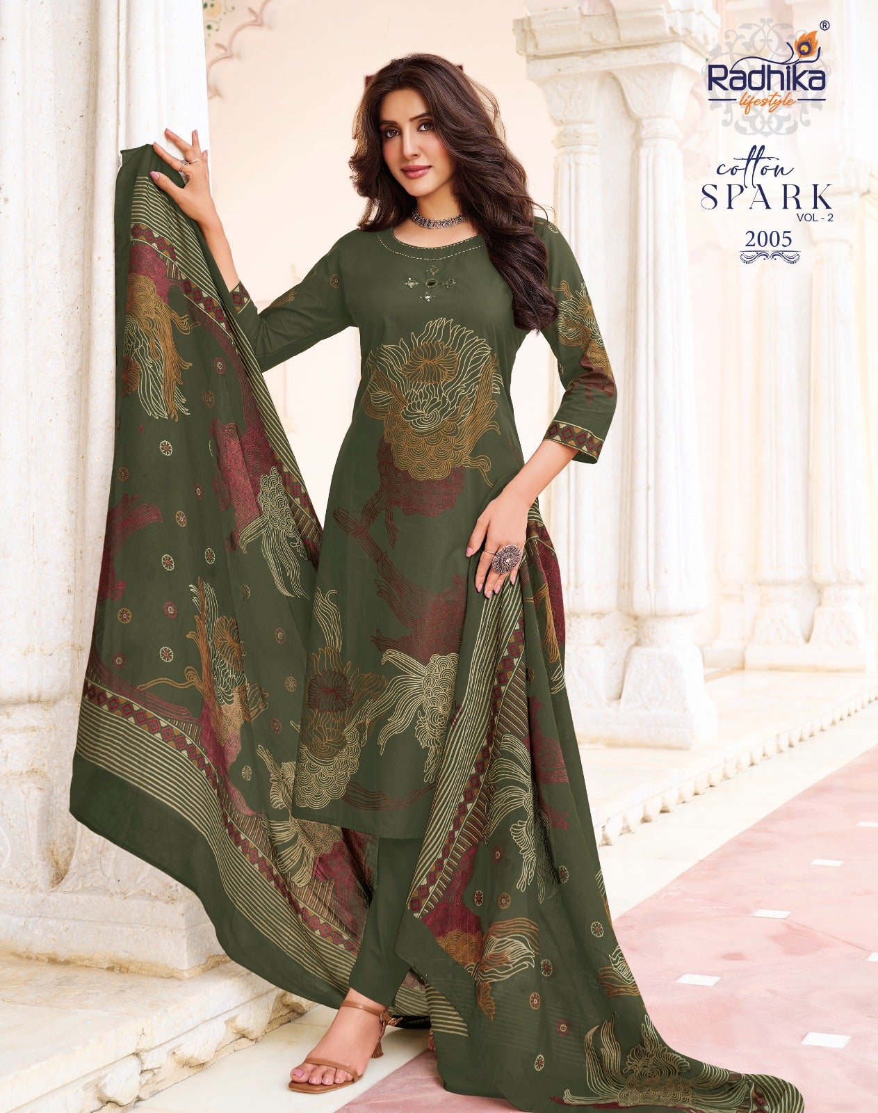 Cotton Spark Vol 2 Radhika Lifestyle Readymade Pant Style Suits Wholesale Price