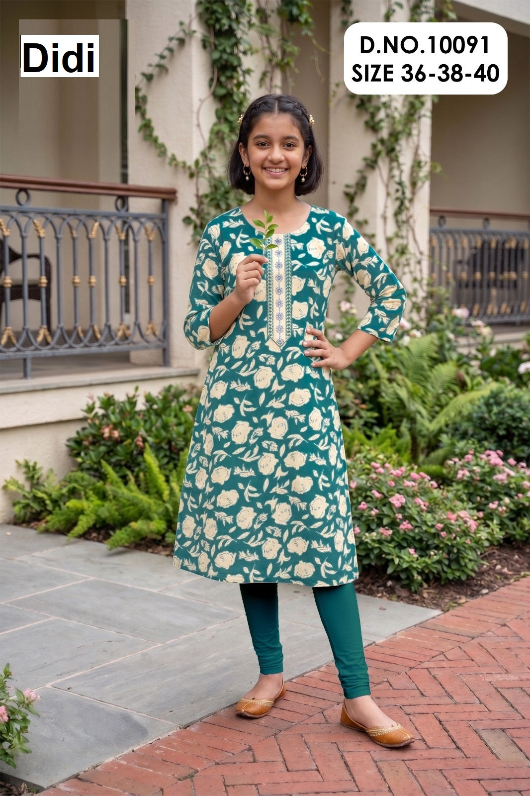 Cotton Star 8 Dn 10091 Didi Rayon Girls Kurti Exporter Ahmedabad