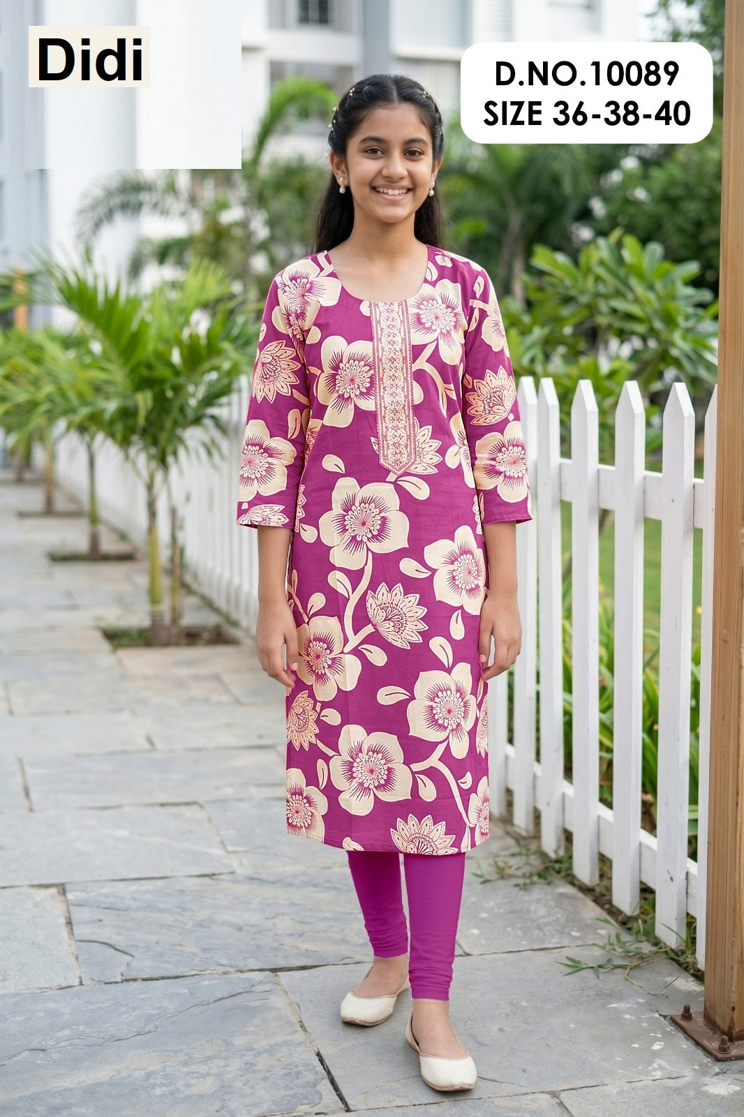 Cotton Star 9 Dn 10089 Didi Rayon Girls Kurti Manufacturer India