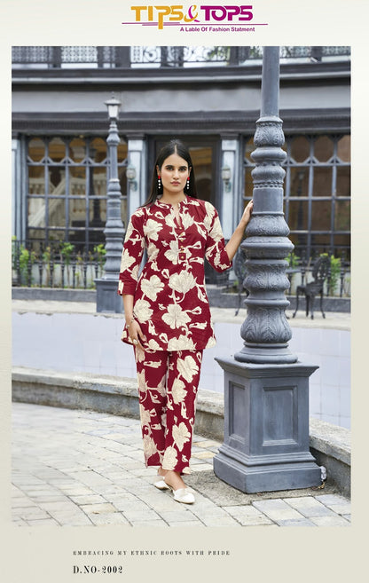 Cotton Trends Vol 2 Tips Tops Co Ord Set Wholesale