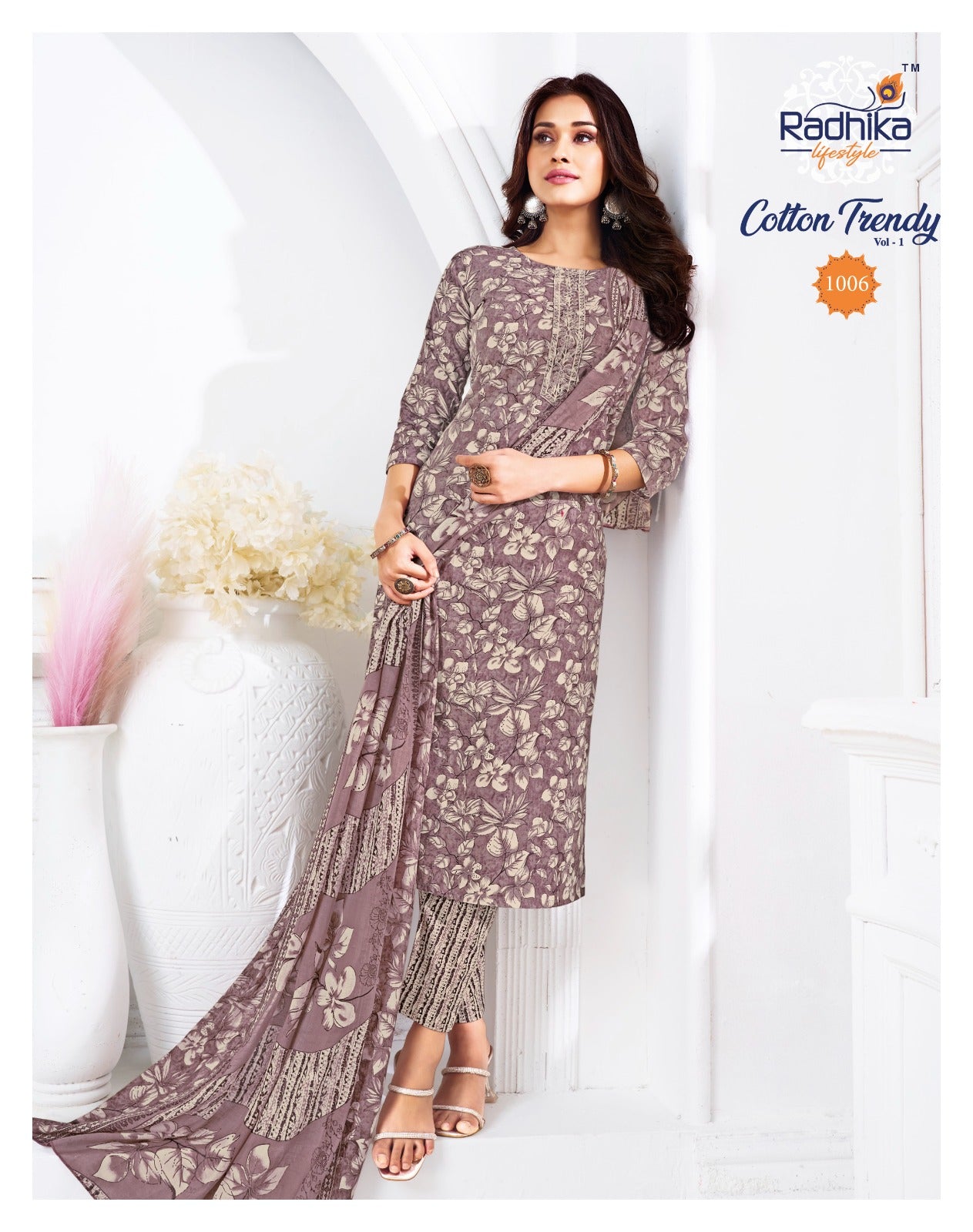 Cotton Trendy Vol 1 Radhika Lifestyle Readymade Pant Style Suits Exporter