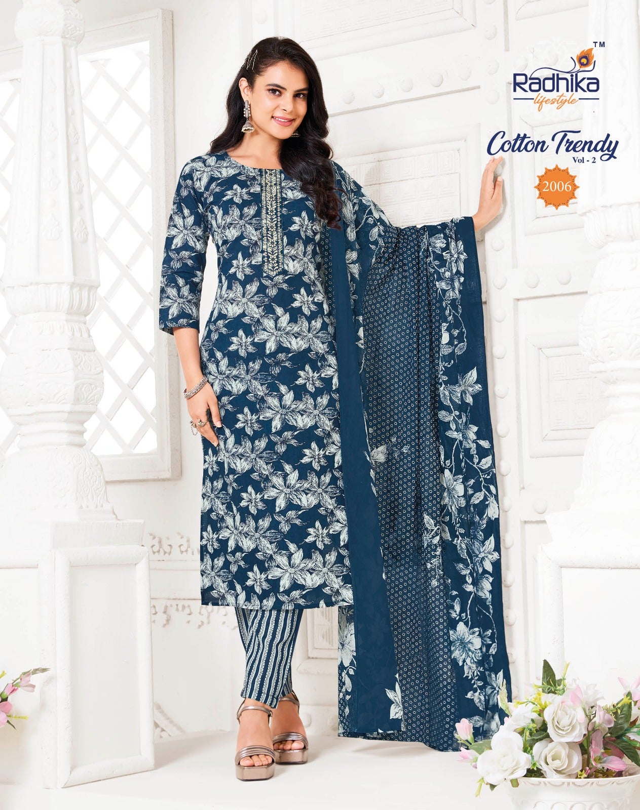 Cotton Trendy Vol 2 Radhika Lifestyle Readymade Pant Style Suits Wholesaler