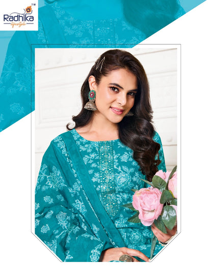 Cotton Trendy Vol 2 Radhika Lifestyle Readymade Pant Style Suits Wholesaler