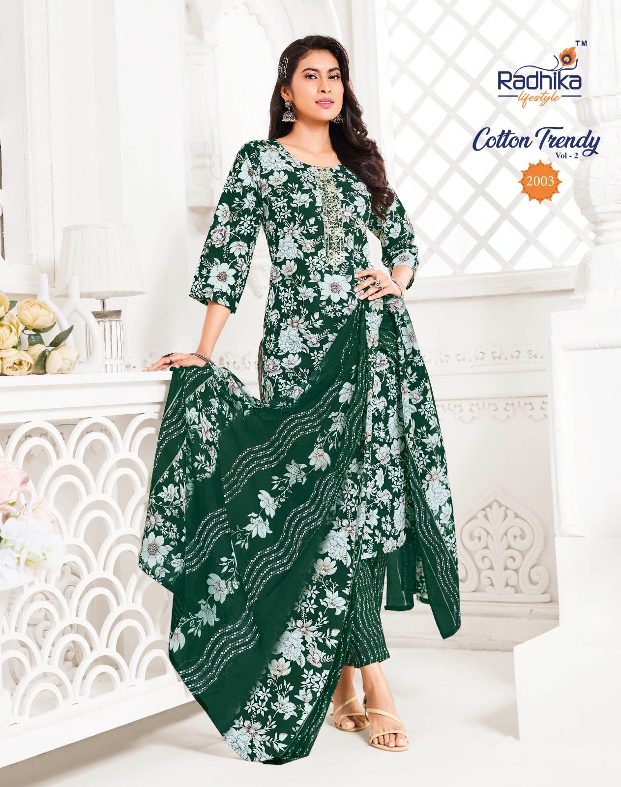 Cotton Trendy Vol 2 Radhika Lifestyle Readymade Pant Style Suits Wholesaler