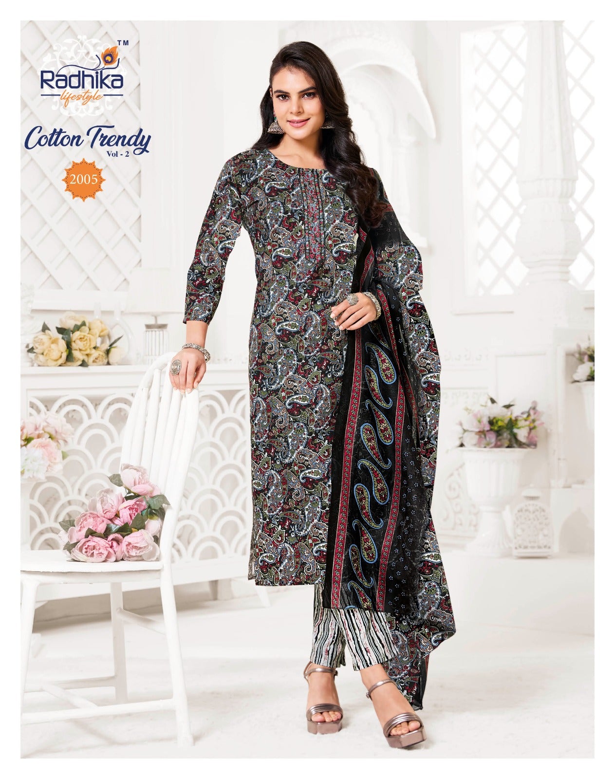 Cotton Trendy Vol 2 Radhika Lifestyle Readymade Pant Style Suits Wholesaler