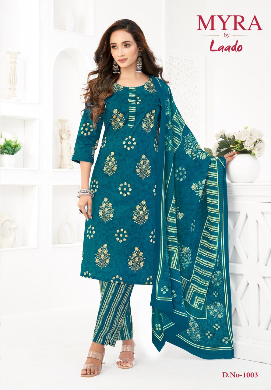 Cotton Trendz Vol 1 Myra Laado Readymade Pant Style Suits Wholesaler Gujarat