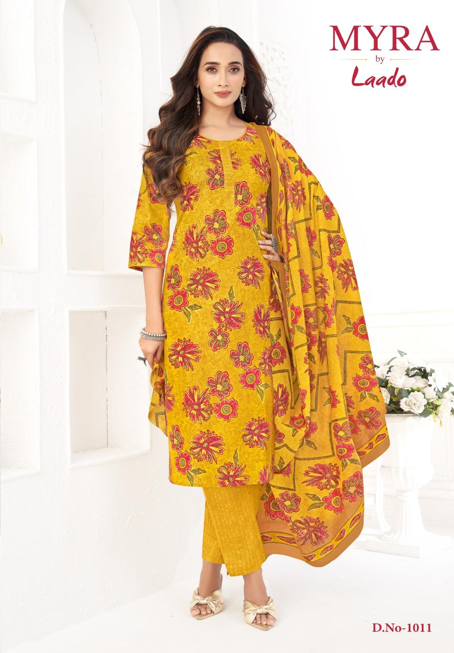 Cotton Trendz Vol 1 Myra Laado Readymade Pant Style Suits Wholesaler Gujarat