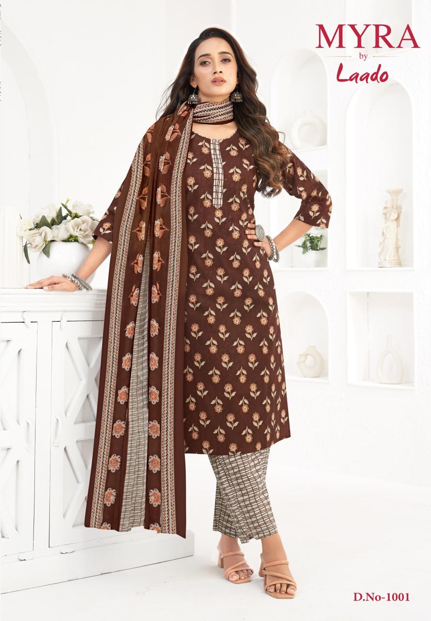 Cotton Trendz Vol 1 Myra Laado Readymade Pant Style Suits Wholesaler Gujarat