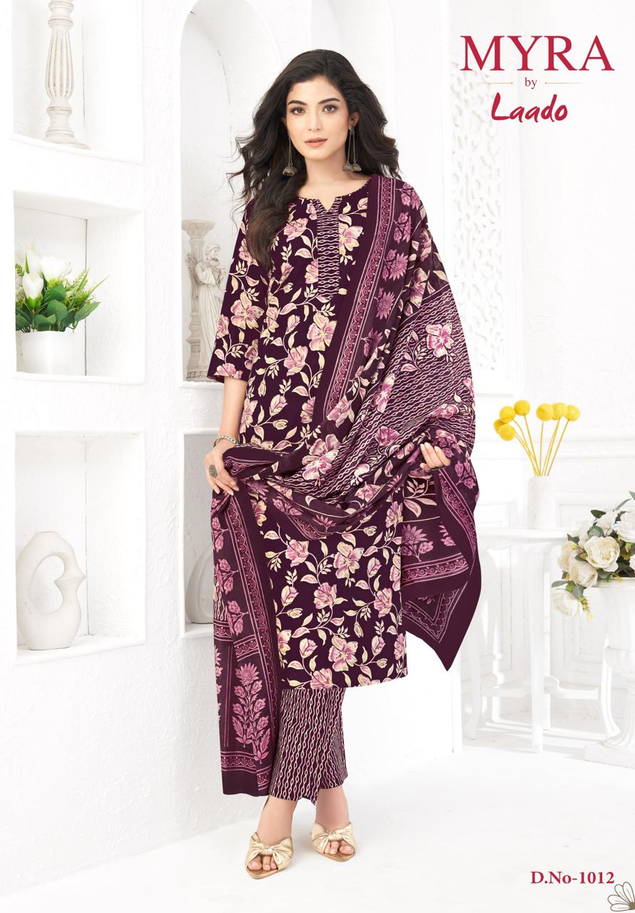 Cotton Trendz Vol 1 Myra Laado Readymade Pant Style Suits Wholesaler Gujarat