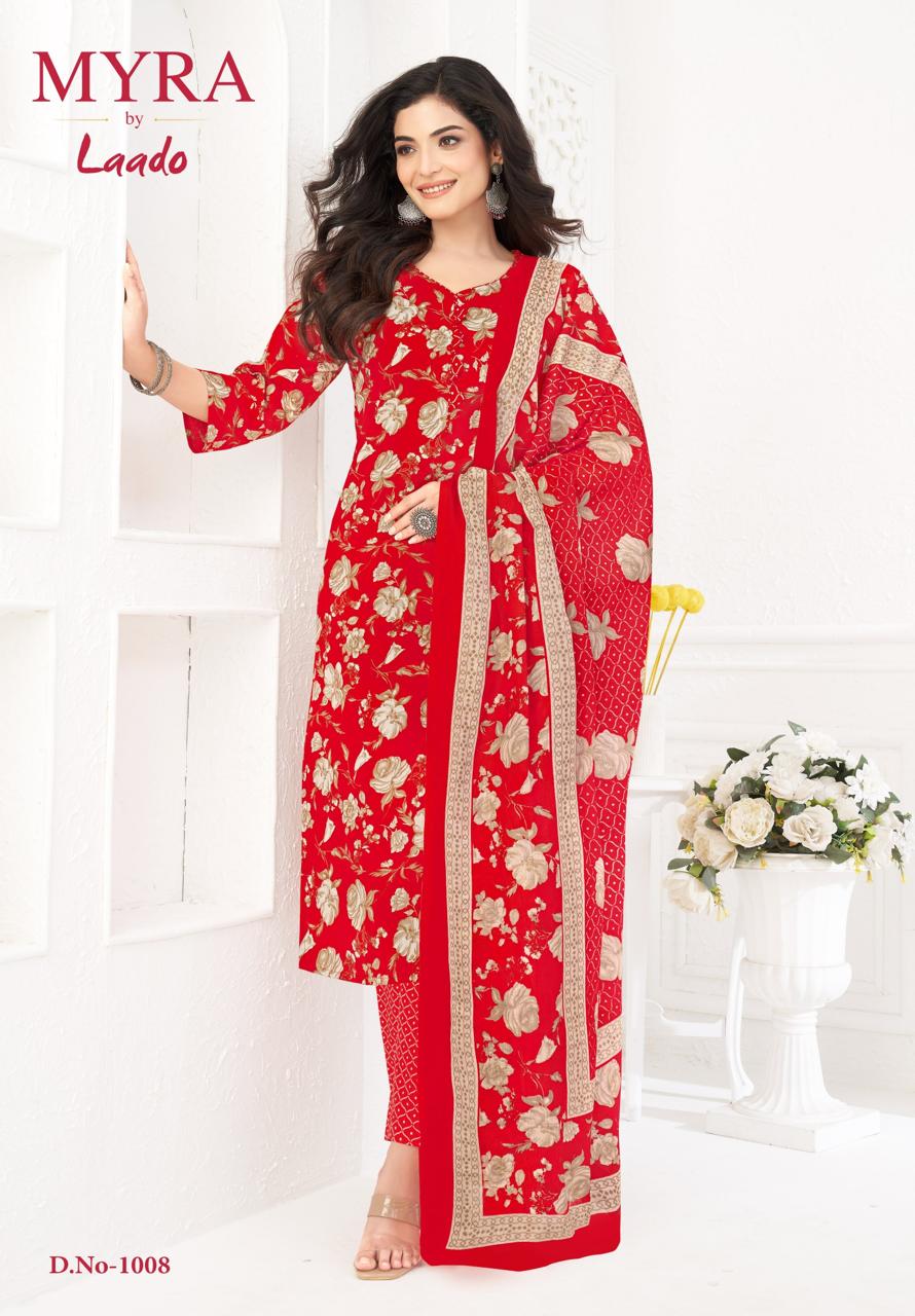 Cotton Trendz Vol 1 Myra Laado Readymade Pant Style Suits Wholesaler Gujarat